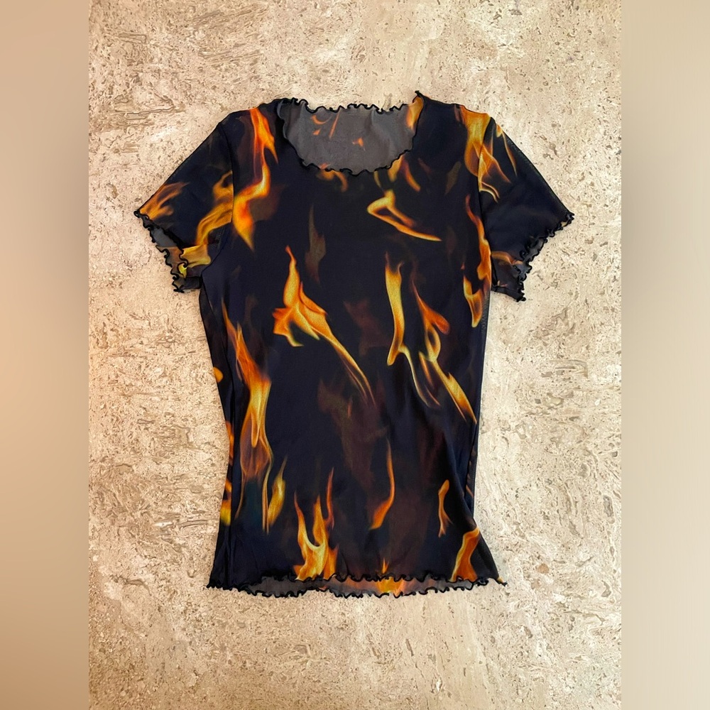 PRISCAVERA Flame Mesh Bay Tee